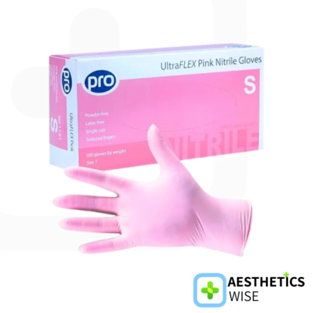 Pro UltraFLEX Pink Nitrile Gloves - Consumables - Aesthetics Wise